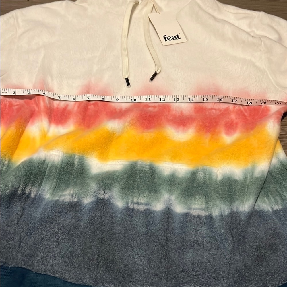 Multicolor Tie-Dye Hoodie Sweater - Picture 5 of 9